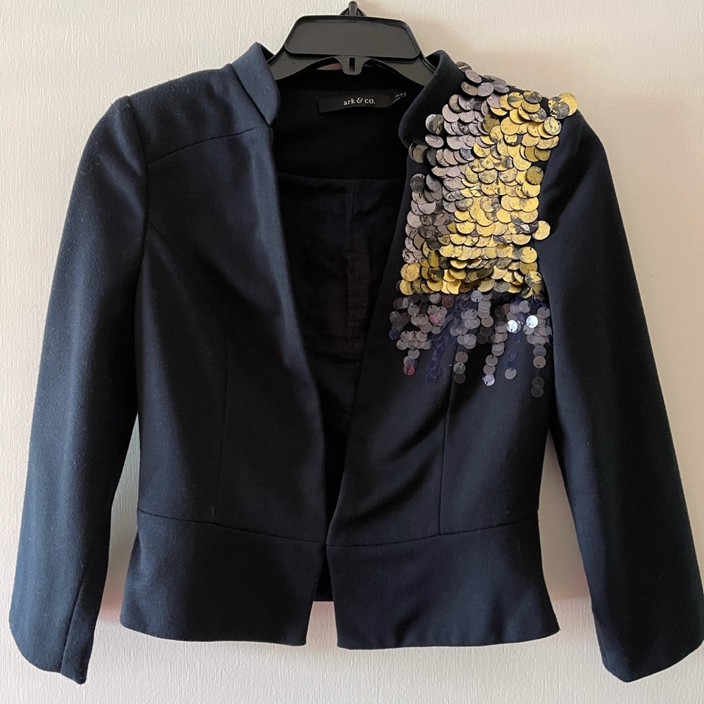 Art & Co Jacket with sequins on right side
